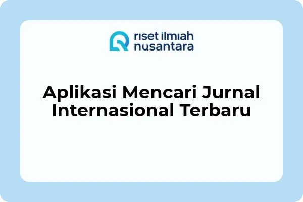 aplikasi mencari jurnal internasional terbaru