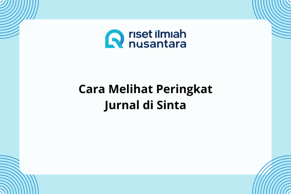 Cara Melihat Peringkat Jurnal di Sinta
