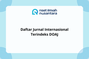 Daftar Jurnal Internasional Terindeks DOAJ