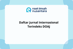 Daftar Jurnal Internasional Terindeks DOAJ