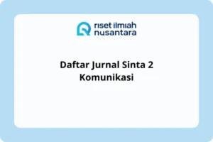 Daftar Jurnal Sinta 2 Komunikasi